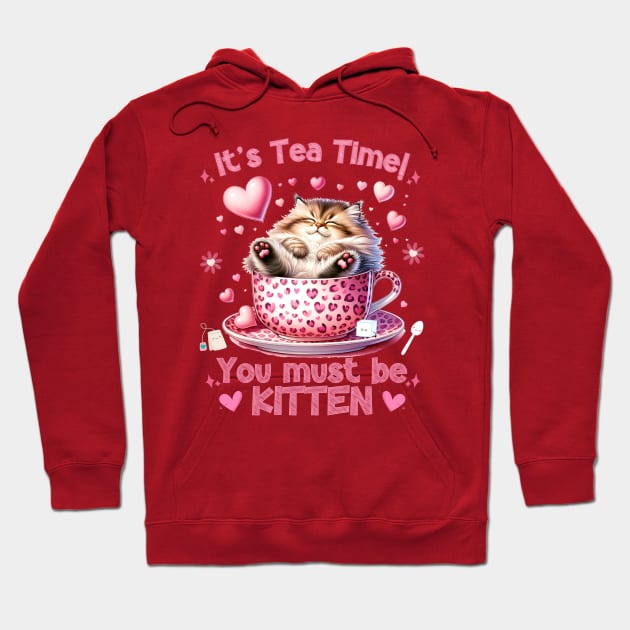 It's Tea Time Kitten Hoodie by Hypnotic Highs